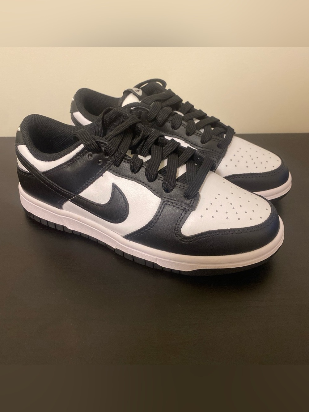 Nike Dunk Low Panda Black White Womenโs Size 6.5W New With Box